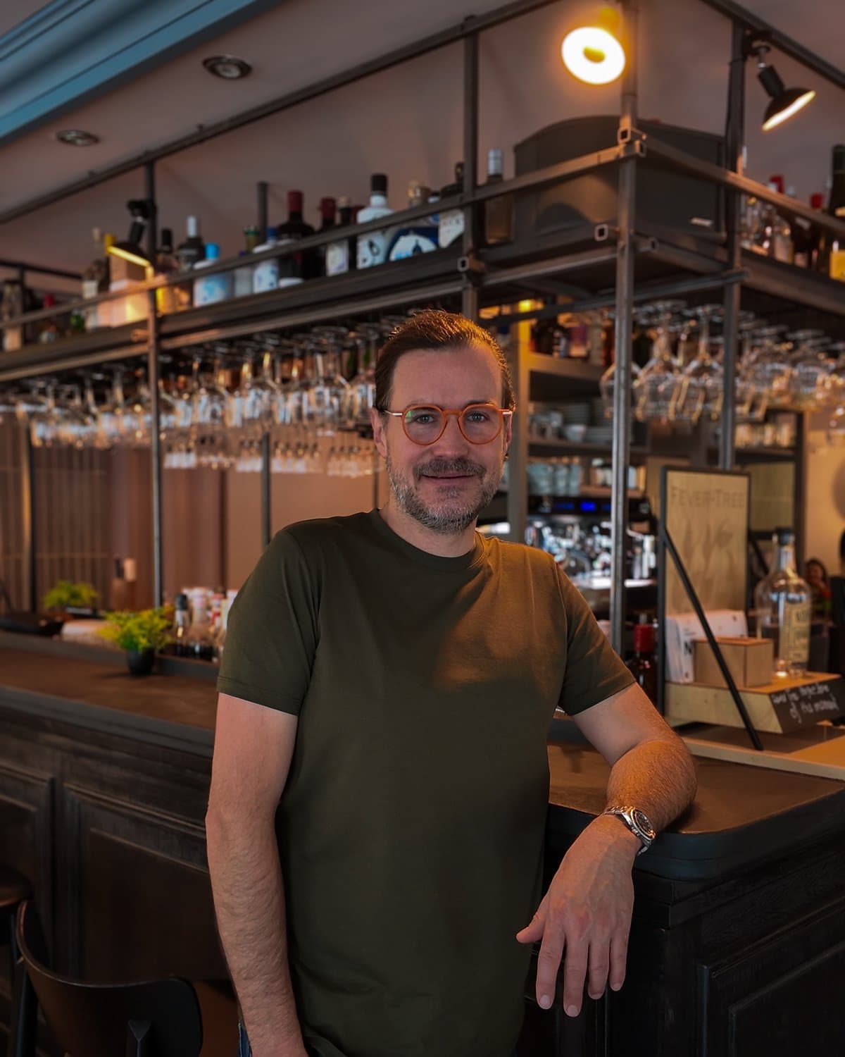 Portrait de Thomas Pinon, propriétaire de la brasserie Komptoir à Luxembourg